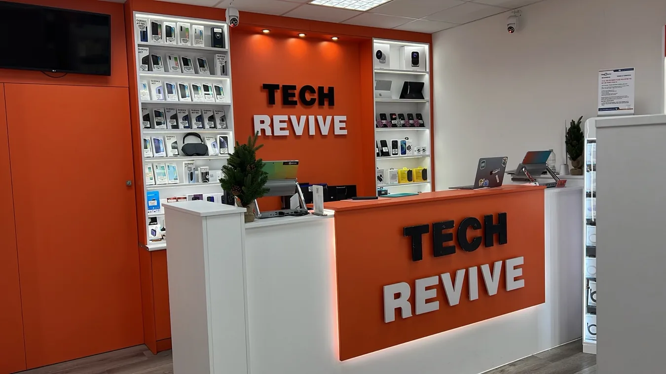 Interior of Tech Revive's Bristol technology store