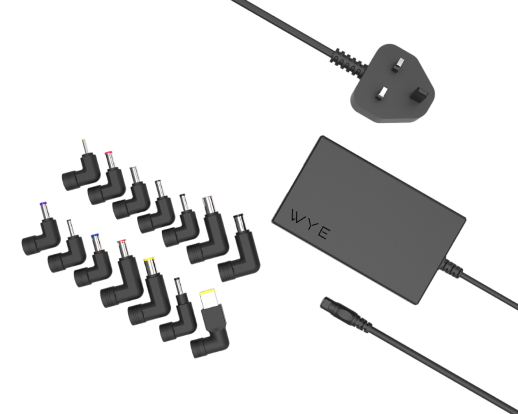GaN 90W Universal Laptop Charger with 14 Tips