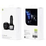 In-Car Charger with USB-A and Dual USB-C Ports 103W Fiber Carbon Design