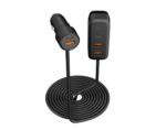 108W In-Car Charger With Multi-Port Extended Charging Hub