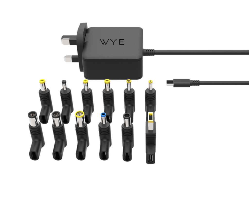 GaN 65W Universal USB-C Laptop Charger with 12 Different Tips