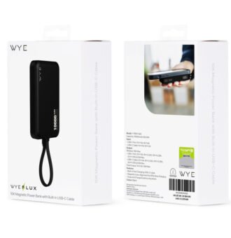 10K Magnetic Power Bank With Built-in USB-C Cable