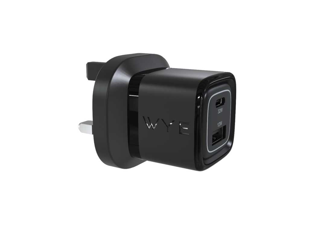 32W Dual Port USB-C & USB-A Power Adapter (GaN III)
