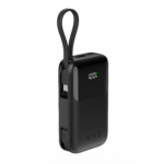 Fast Charging Power Bank with Built-in Cables 10k mAh