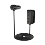108W In-Car Charger With Multi-Port Extended Charging Hub
