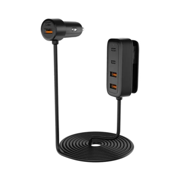 108W multi-port in-car charger hub product photo