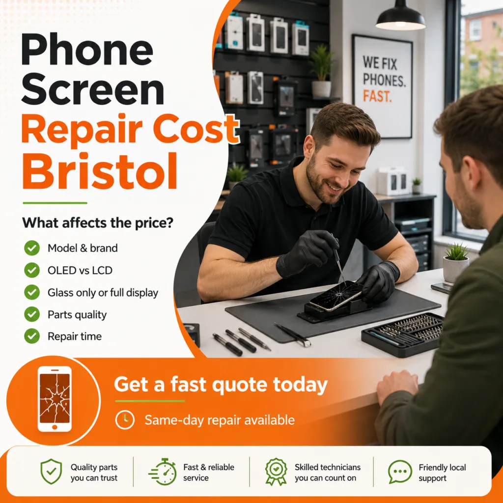Phone Screen Repair Cost Bristol