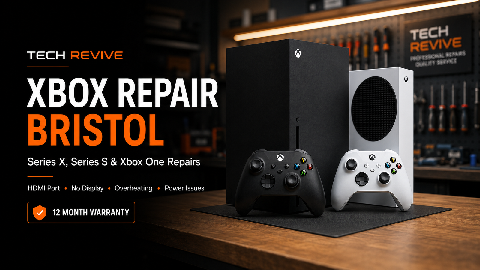 Xbox Repair Bristol – Tech Revive Xbox repair Bristol for Series X, Series S and Xbox One at Tech Revive