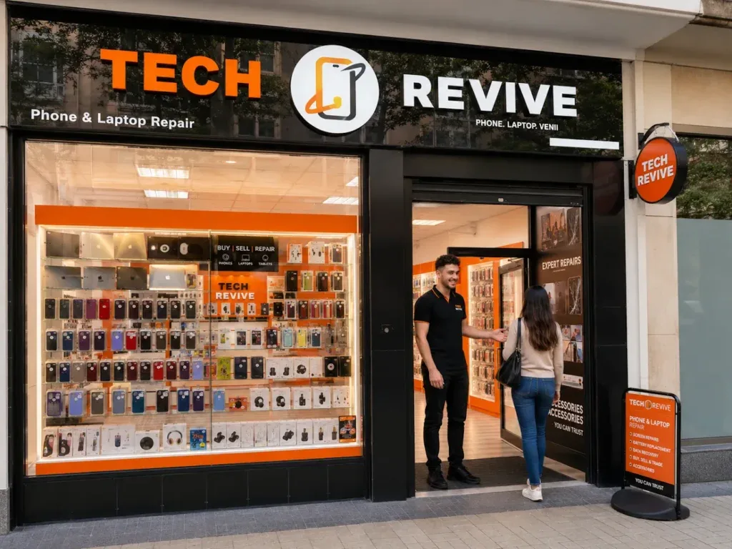 Tech Revive Bristol phone and laptop repair storefront